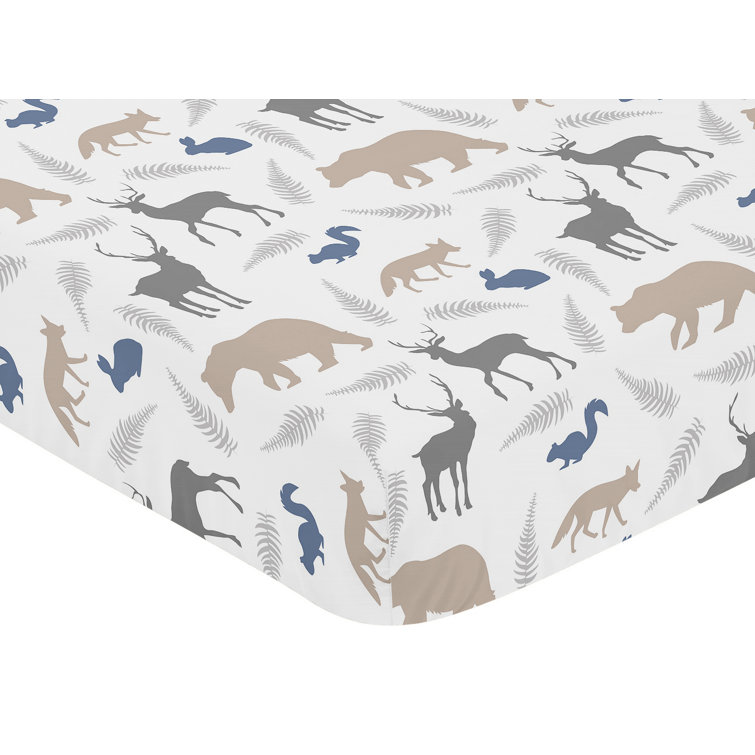 Sweet Jojo Designs Woodland Animals Fitted Crib Sheet & Reviews Wayfair